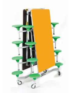 Mesa plegable con asientos